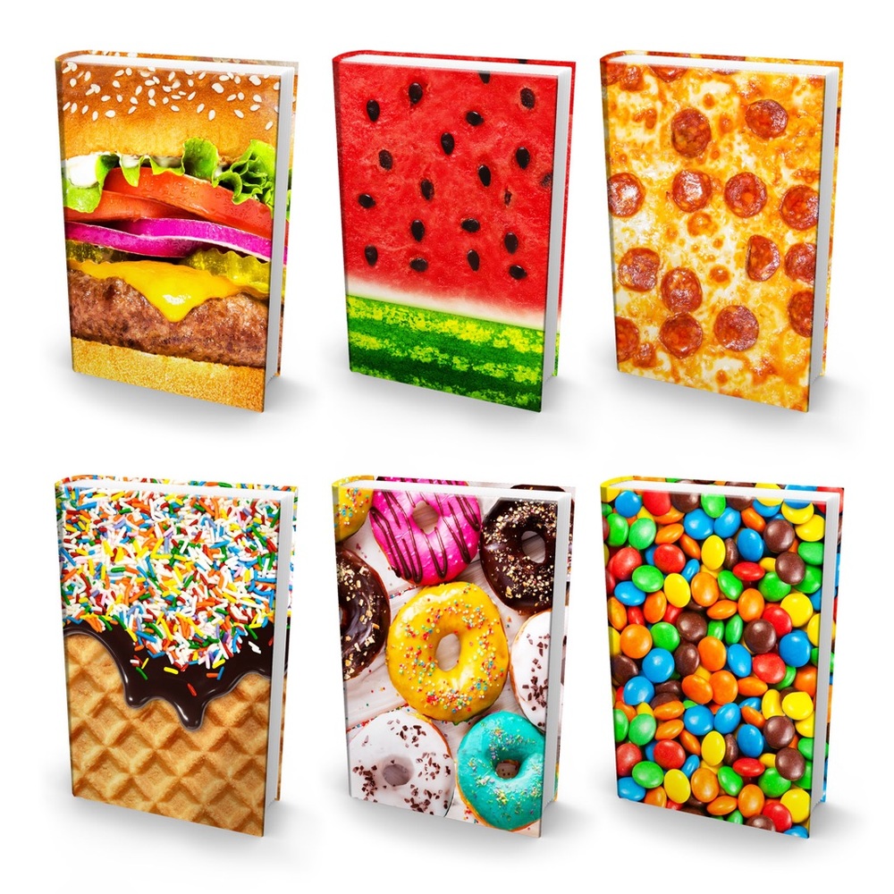 Pack of 6 Eats N Treats Book Covers